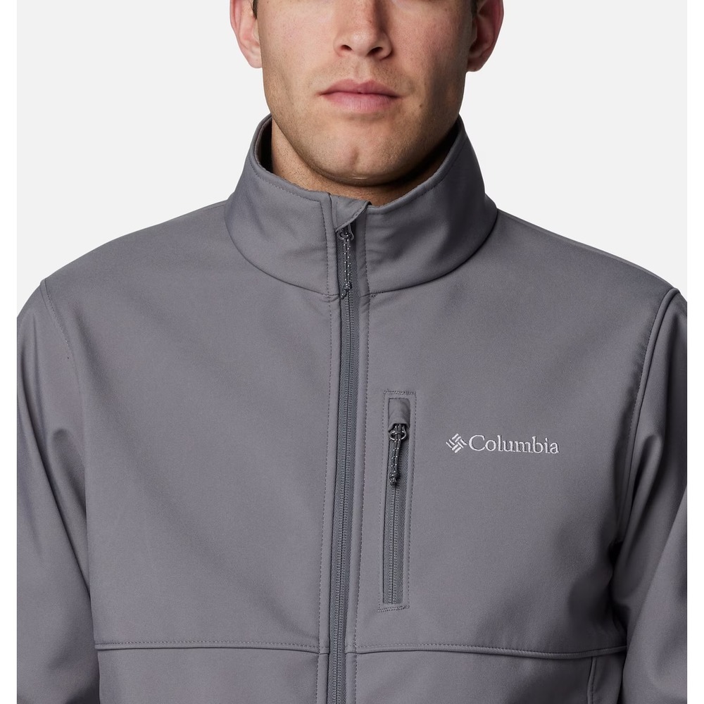 Men's Columbia Ascender Softshell Light Warmth Jacket Size Medium Gray NWT - Picture 4 of 13